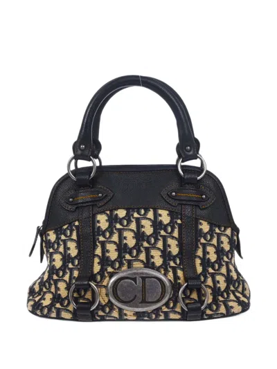 Pre-owned Dior 2006 Trotter Traveller Tote Bag In Neutrals