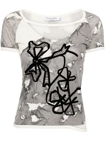 Pre-owned Dior 2006s Cut-out T-shirt In Black