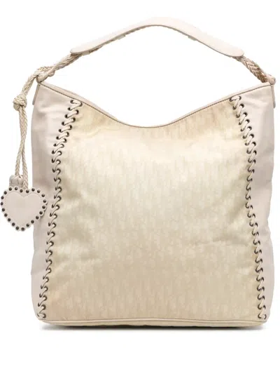 Pre-owned Dior 2007 Issimo Canvas And Leather Ethnic Tote Bag