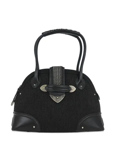 Pre-owned Dior 2007 Jeanne Handbag In Black