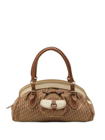 Pre-owned Dior 2007 My  Trotter-print Tote Bag In Neutrals