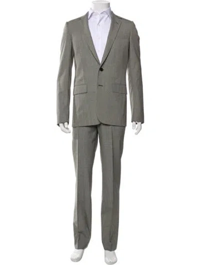Pre-owned Dior 2007 Wool Two-piece Suit In Gray