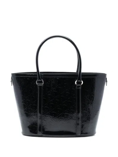 Pre-owned Dior 2008 Issimo Trotter Patent Tote Bag In Black