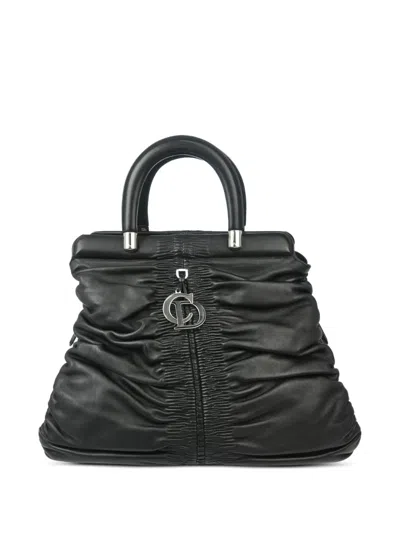 Pre-owned Dior 2008 Karenina Handbag In Black