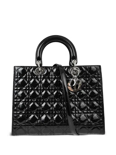 Pre-owned Dior 2008 Lady  Handbag In Black