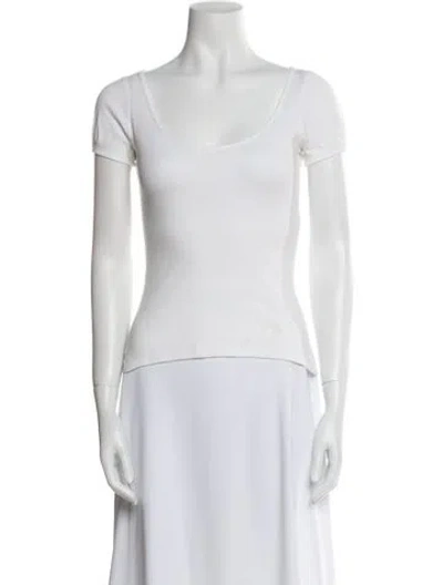 Pre-owned Dior 2008 Scoop Neck T-shirt In Neutral