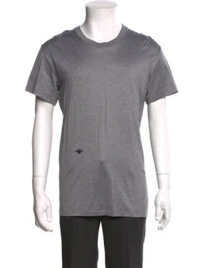 Pre-owned Dior 2009 Bee Accent T-shirt In Gray