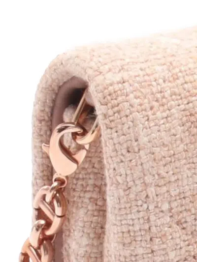 Pre-owned Dior 2010-2025 Small Tweed Macrocannage Caro Bag Crossbody Bag In Pink