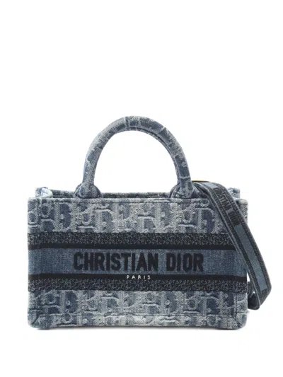 Pre-owned Dior 2010 Book Tote Bag In Blue