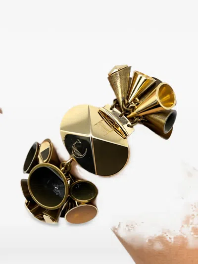 Pre-owned Dior 2010 Chester Lily Bracelet In Gold
