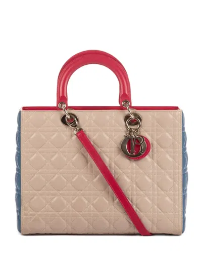 Pre-owned Dior 2010 Lady  Handbag In Neutral