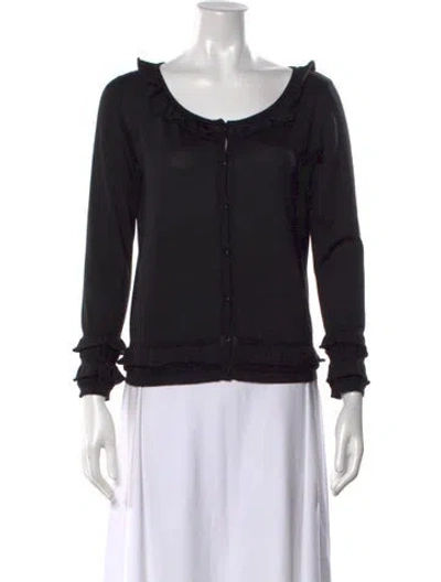 Pre-owned Dior 2010 Silk Sweater In Black