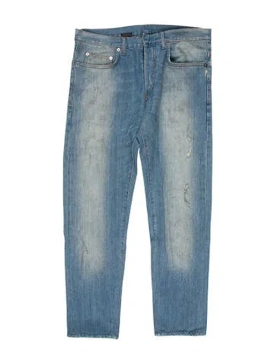 Pre-owned Dior 2010 Straight-leg Jeans In Blue