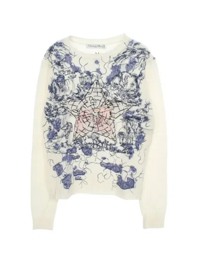 Pre-owned Dior 2010s Around The World Sweater In Neutrals