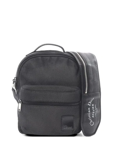 Pre-owned Dior 2010s Atelier Mesh Shoulder Bag In Black