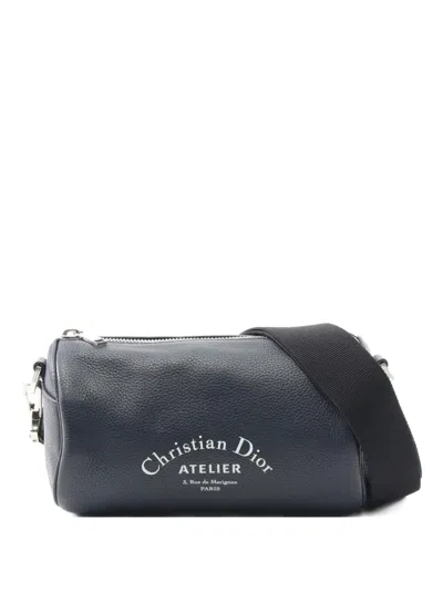 Pre-owned Dior 2010s Atelier Roller Shoulder Bag In Blue