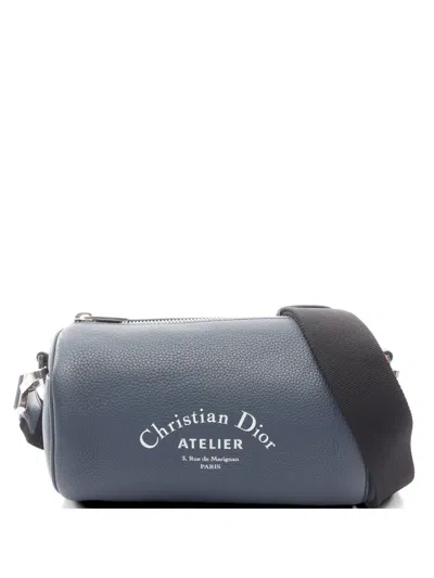 Pre-owned Dior 2010s Atelier Roller Shoulder Bag In Blue