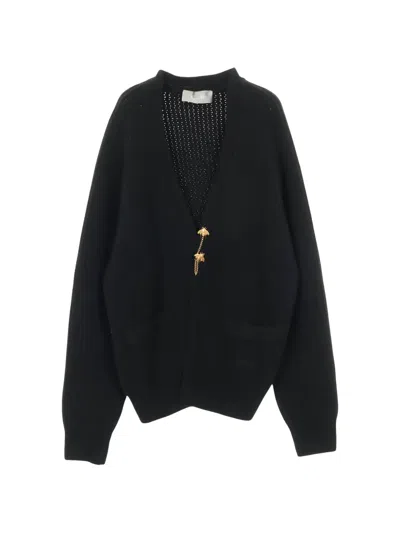 Pre-owned Dior 2010s Bee Cardigan In Black