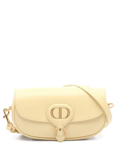 Pre-owned Dior 2010s Bobby East-west Cross Body Bag In Yellow