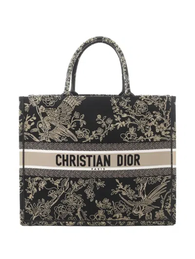 Pre-owned Dior 2010s Book Tote Bag In Black