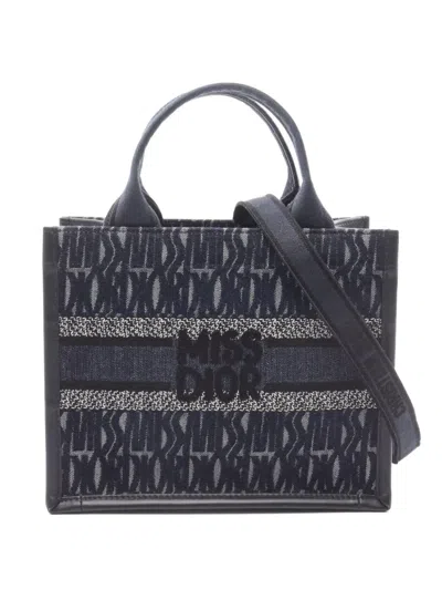 Pre-owned Dior 2010s Book Tote Handbag In Blue