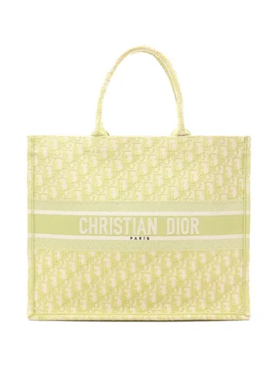 Pre-owned Dior 2010s Book Tote Handbag In Green