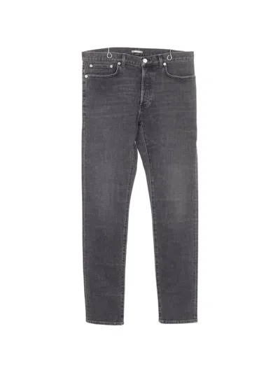 Pre-owned Dior 2010s Button-up Slim-fit Jeans In Grey
