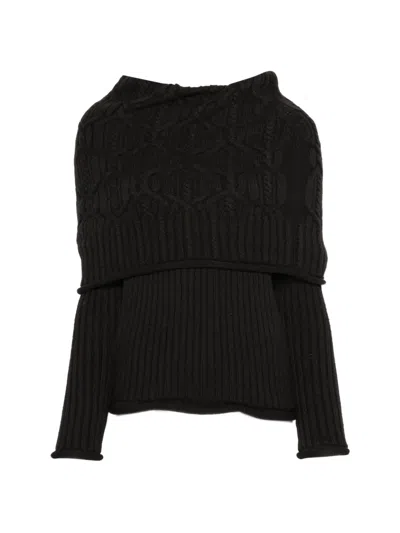 Pre-owned Dior 2010s Cable-knit Sweater In Black