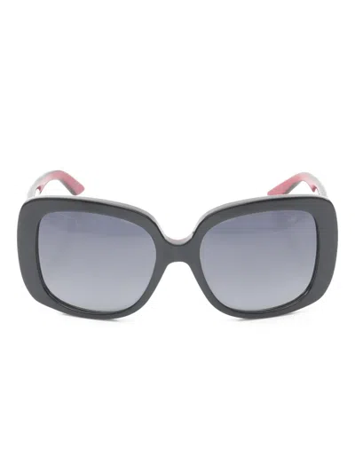 Pre-owned Dior 2010s Canage Round Sunglasses In Black