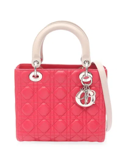 Dior 2010s Cannage Lady  Tote Bag In Pink