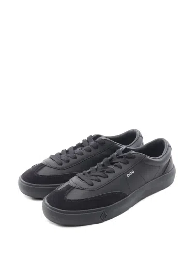 Pre-owned Dior 2010s Cd Diamond Sneakers In Black
