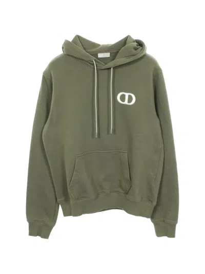 Pre-owned Dior 2010s Cd Icon Logo Hoodie In Green