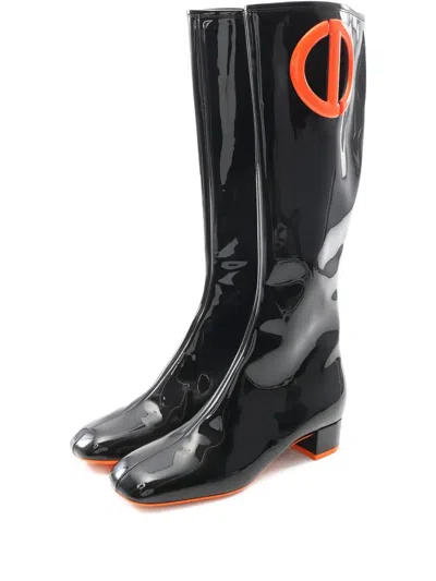 Pre-owned Dior 2010s Cd Logo Boots In Black