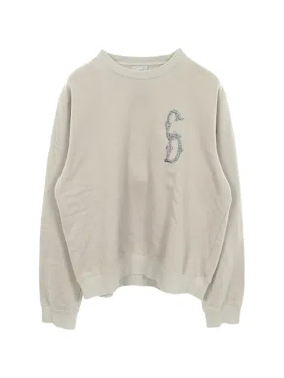 Pre-owned Dior 2010s Cd Logo Embroidery Sweater In Neutrals
