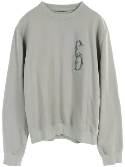 Pre-owned Dior 2010s Cd-logo Sweatshirt In Grey