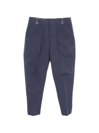 Pre-owned Dior 2010s Cotton Trousers In Blue