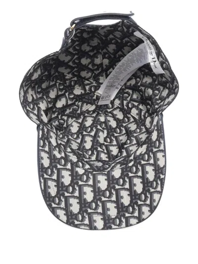 Pre-owned Dior 2010s D-player Oblique Cap In Navy