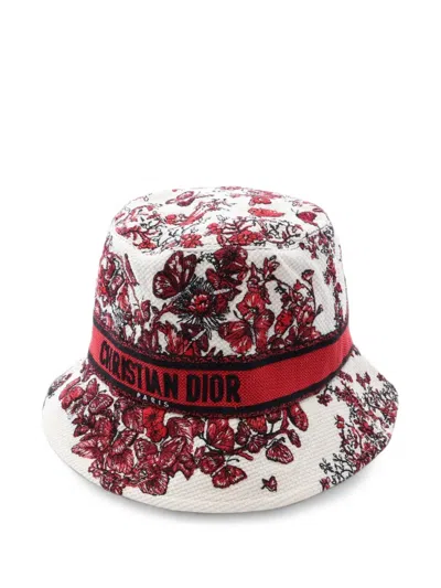 Pre-owned Dior 2010s D-bobby Bucket Hat In White