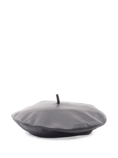 Pre-owned Dior 2010s D-dream Logo Beret Hat In Black