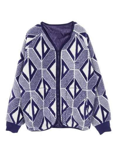 Pre-owned Dior 2010s Diamond-pattern Jacket In Blue