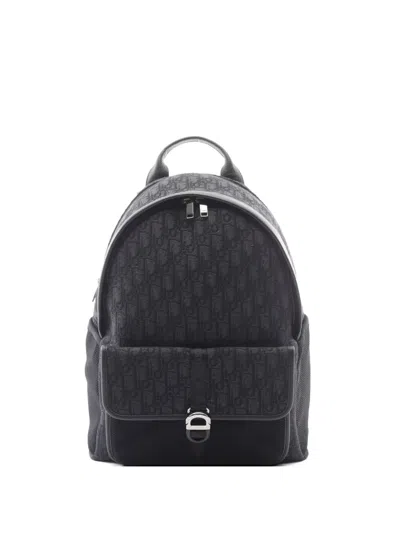 Pre-owned Dior 2010s  8 Oblique Backpack In Gray