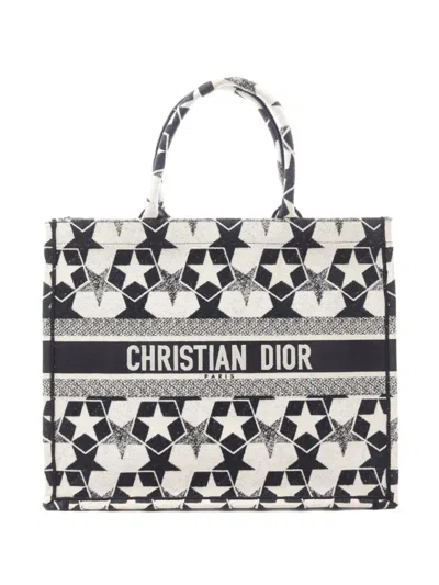 Pre-owned Dior 2010s  Book Tote Bag In Blue