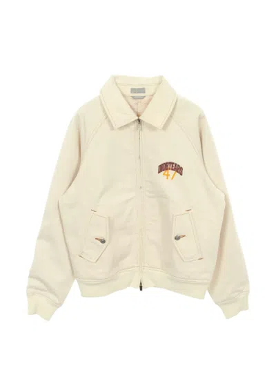 Pre-owned Dior 2010s  Tears Logo Denim Jacket In Neutral