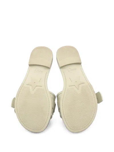 Pre-owned Dior 2010s Ivolution Flat Sandals In Green