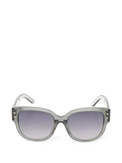 Pre-owned Dior 2010s Pacific Square-frame Sunglasses In Green