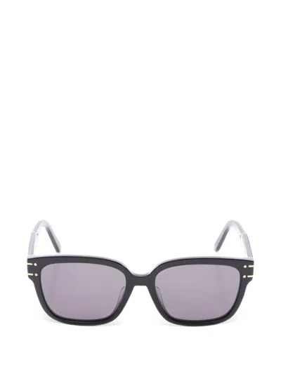 Pre-owned Dior 2010s Signature Square-frame Sunglasses In Black