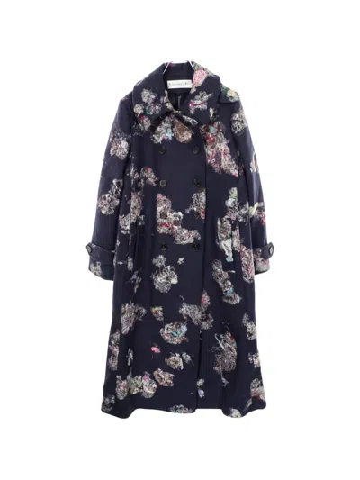 Pre-owned Dior 2010s Double-breasted Coat In Blue