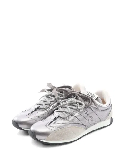 Pre-owned Dior 2010s D-sketch Sneakers In Silver
