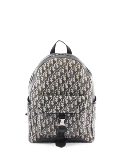 Pre-owned Dior 2010s Explorer Oblique Backpack In Neutral