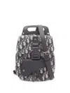 Dior 2010s Gallop Oblique Patterned Backpack In Black